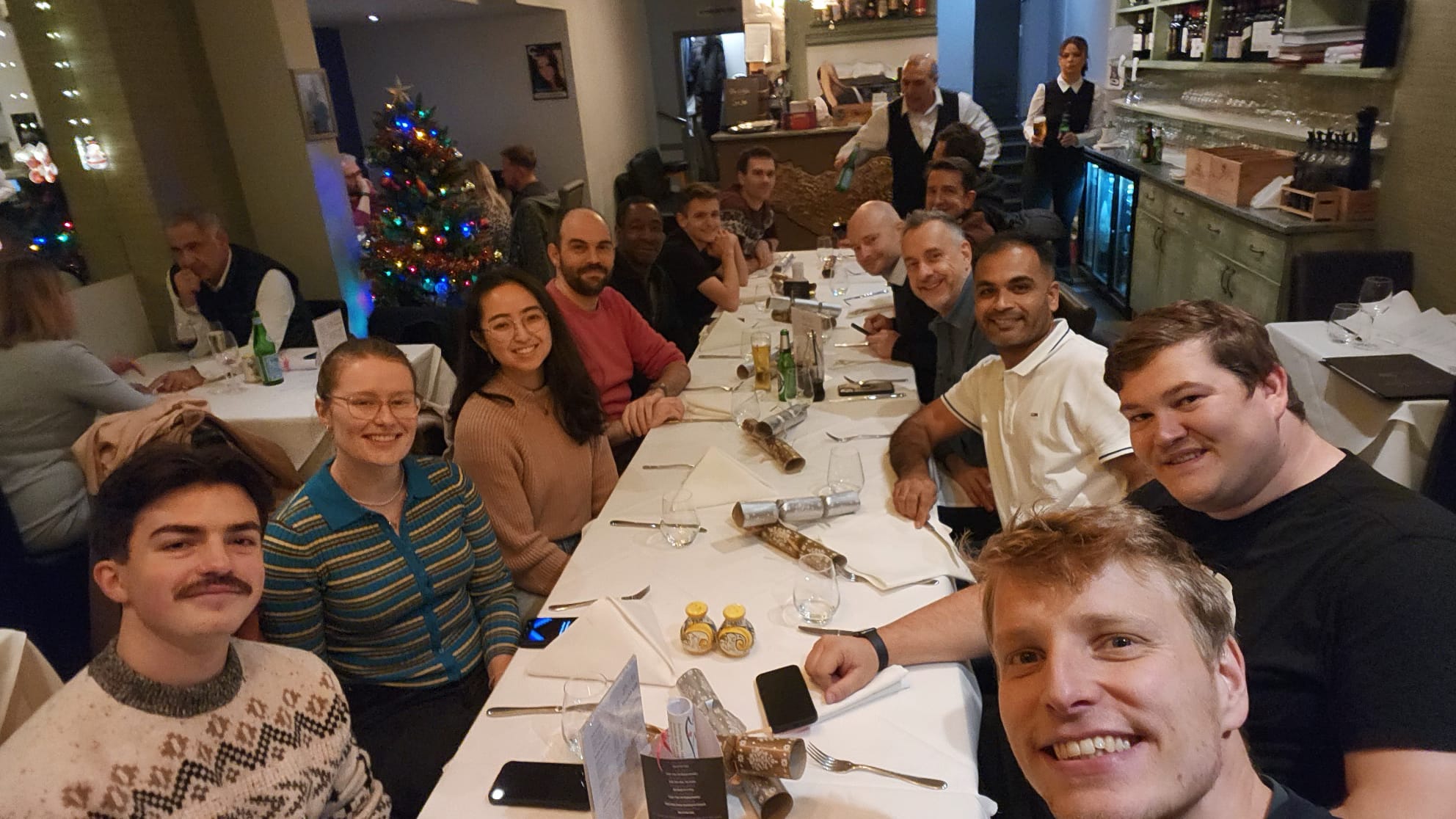 Club members at the Christmas party